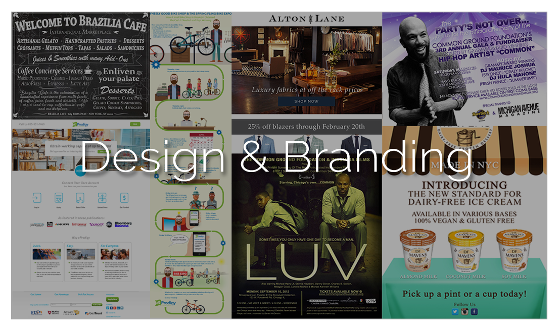 homepage Design and Branding Imagery